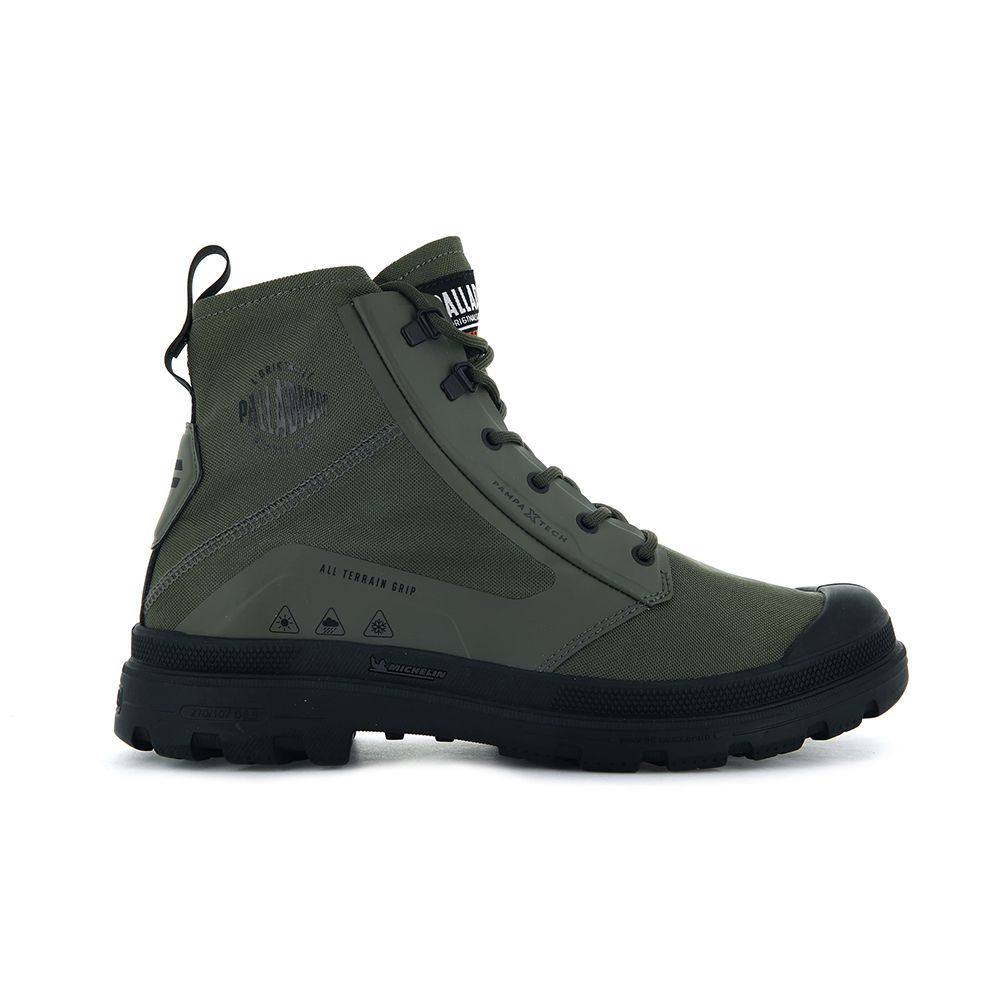 Palladium PAMPA X TECH WP+ Casual Shoes Army Green 77040309