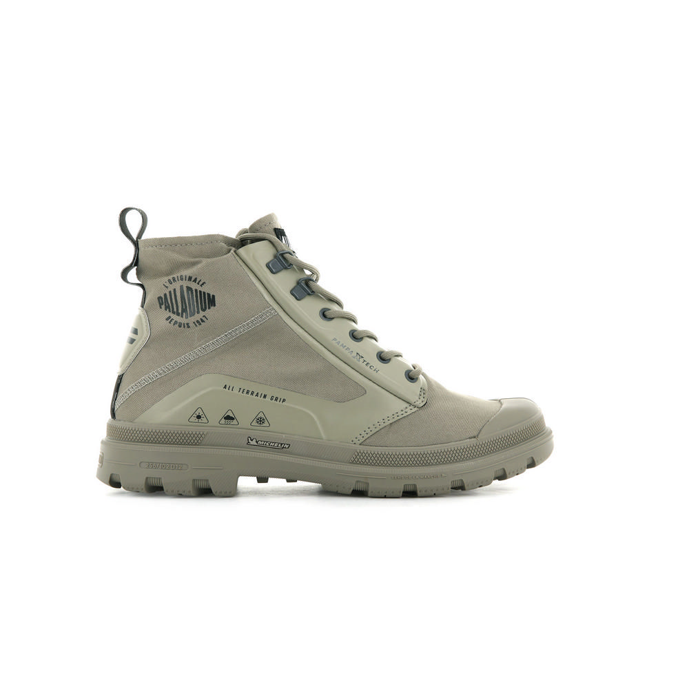 Palladium PAMPA X TECH WP+ Dune Gray Casual Shoes 77040297