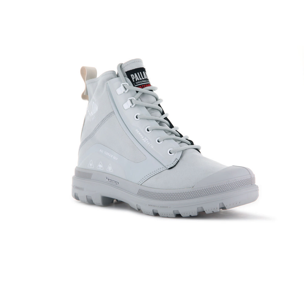 Order Palladium Pampa X Tech WP+ Glacier Gray Casual Shoes Gray 77040069