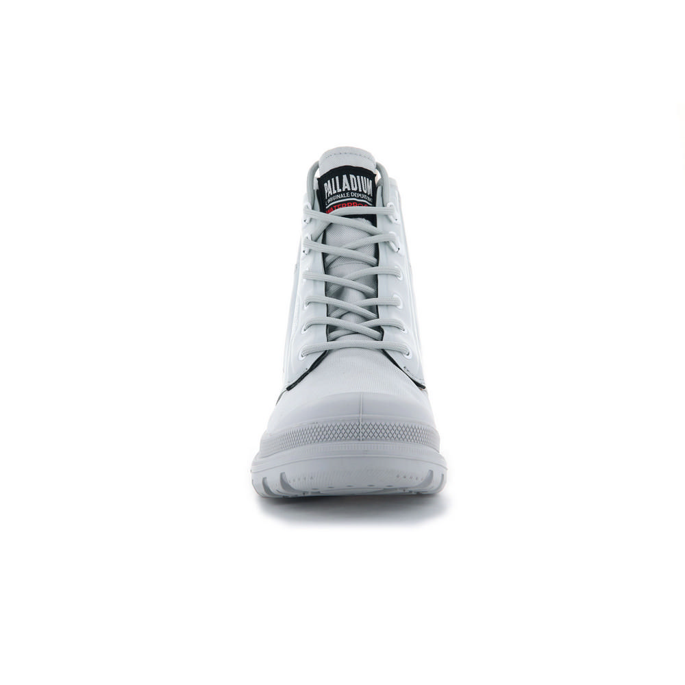 Lookbook Palladium Pampa X Tech WP+ Glacier Gray Casual Shoes Gray 77040069