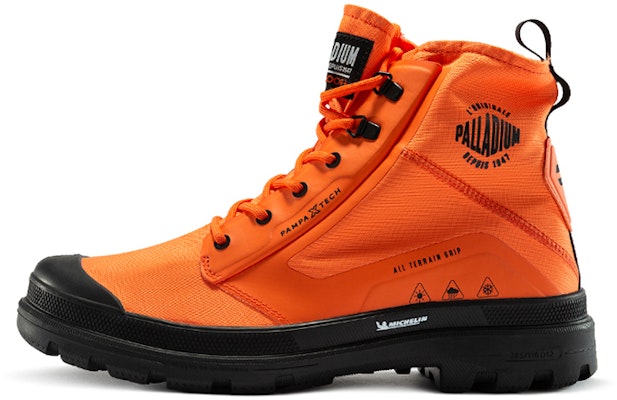 Palladium Pampa X Tech WP+ High 'Fire Orange' 07040-651-M Buy Palladium Pampa X Tech WP+ High 'Fire Orange' 07040-651-M