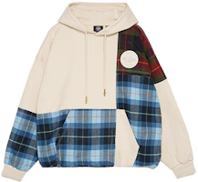 PALLADIUM Patchwork Plaid Hoodie Unisex Casual Long Sleeve 109199 PALLADIUM Patchwork Plaid Hoodie Unisex Casual Long Sleeve 109199