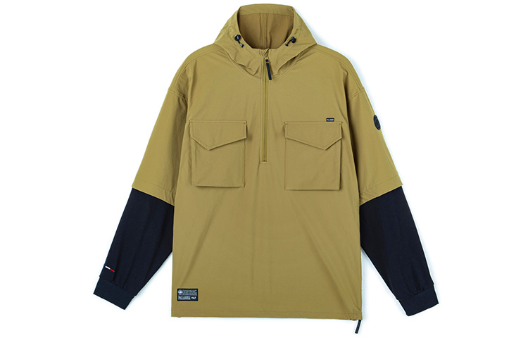 PALLADIUM Pullover Hoodie Jacket Olive - Couples' Two-Piece Design 175873-309