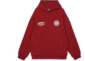 PALLADIUM Red Colorblock Comfy Relaxed Hoodie Unisex 109716-611 PALLADIUM Red Colorblock Comfy Relaxed Hoodie Unisex 109716-611