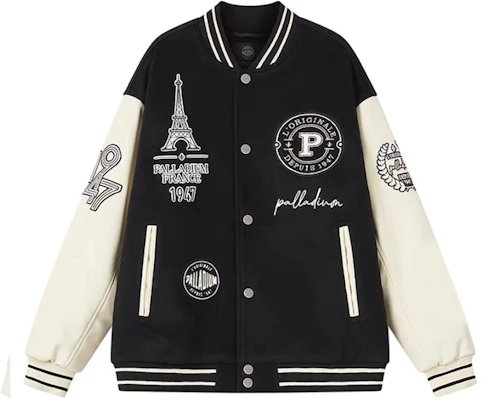 PALLADIUM Jaket Baseball Retro Unisex Hitam Bunga Iris. 1010503-032 Buy PALLADIUM Jaket Baseball Retro Unisex Hitam Bunga Iris. 1010503-032