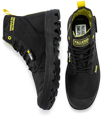 Palladium Smiley x 高帮帆布鞋 '黑色' 77221-010-M Lookbook Palladium Smiley x 高帮帆布鞋 '黑色' 77221-010-M