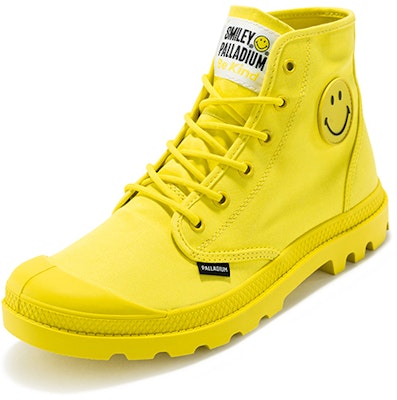 Palladium SMILEY 高帮帆布鞋 '亮黄色' 77079-736-M Order Palladium SMILEY 高帮帆布鞋 '亮黄色' 77079-736-M