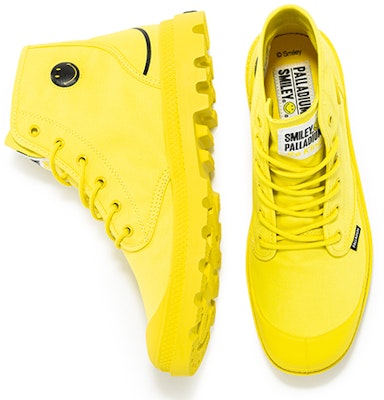 Palladium SMILEY 高帮帆布鞋 '亮黄色' 77079-736-M Shop Palladium SMILEY 高帮帆布鞋 '亮黄色' 77079-736-M