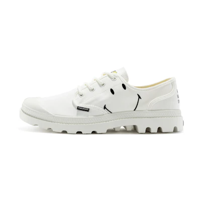 Palladium SMILEY Pampa Hi 'Be Kind White'