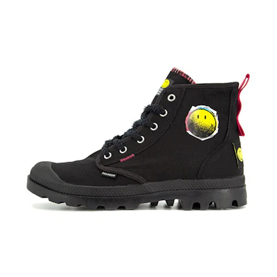 Palladium Smiley Pampa High 'Black Retro'