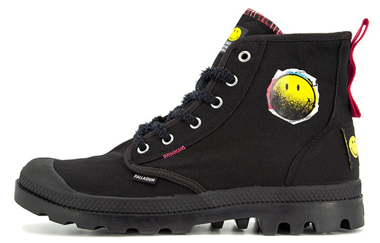Palladium Smiley x Pampa High 'Black Retro' 77361-008-M