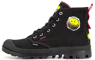 Palladium Smiley x Pampa High 'Black Retro' 77361-008-M Palladium Smiley x Pampa High 'Black Retro' 77361-008-M