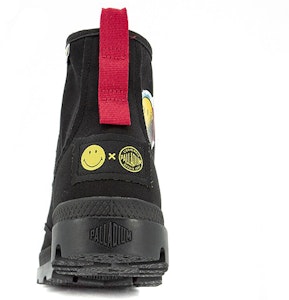 Palladium Smiley x Pampa High 'Hitam Retro' 77361-008-M Shop Palladium Smiley x Pampa High 'Hitam Retro' 77361-008-M