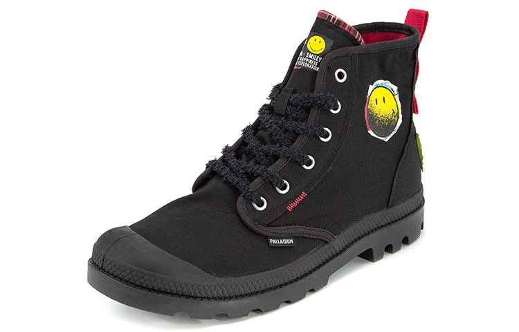 Shop Palladium Smiley x Pampa High ''Noir Retro'' 77361-008-M