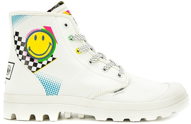 Palladium Smiley x Pampa High 'Star White' 77363-116-M Order Palladium Smiley x Pampa High 'Star White' 77363-116-M