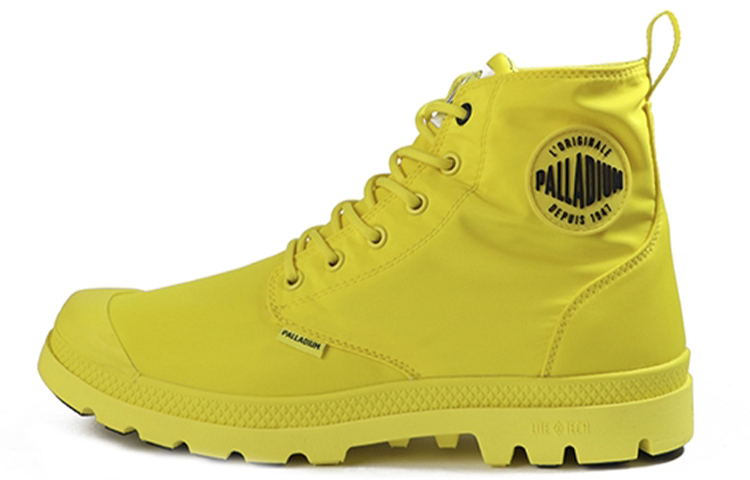 Palladium Smileyfestwp x Pampalite 'Yellow Canvas High-Top' 76629-736-M