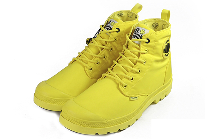 Lookbook Palladium Smileyfestwp x Pampalite 'Kanvas Kuning High-Top' 76629-736-M