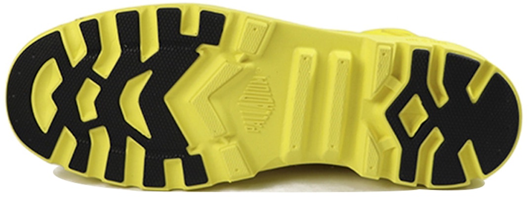 Palladium Smileyfestwp x Pampalite 'Yellow Canvas High-Top' 76629-736-M Shop Palladium Smileyfestwp x Pampalite 'Yellow Canvas High-Top' 76629-736-M