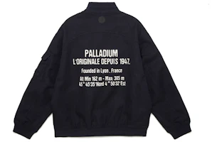 PALLADIUM Story Letter Print Baseball Jacket Dark Sapphire Blue 107733-482 PALLADIUM Story Letter Print Baseball Jacket Dark Sapphire Blue 107733-482