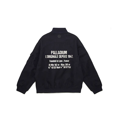 PALLADIUM Story Letter Print Baseball Jacket Dark Sapphire Blue 107733-482
