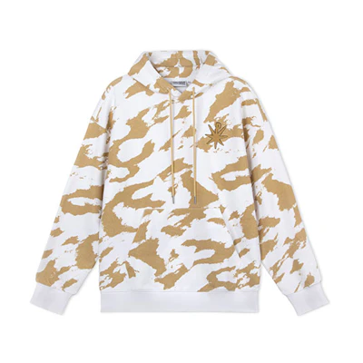 PALLADIUM Tie-Dye Loose Fit Hoodie Wheat Color 106938-299