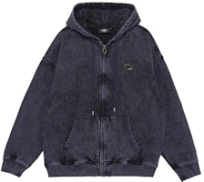 PALLADIUM TREND Logo Zip Drawstring Hoodie Night Blue Unisex Long Sleeve 177358-438 PALLADIUM TREND Logo Zip Drawstring Hoodie Night Blue Unisex Long Sleeve 177358-438
