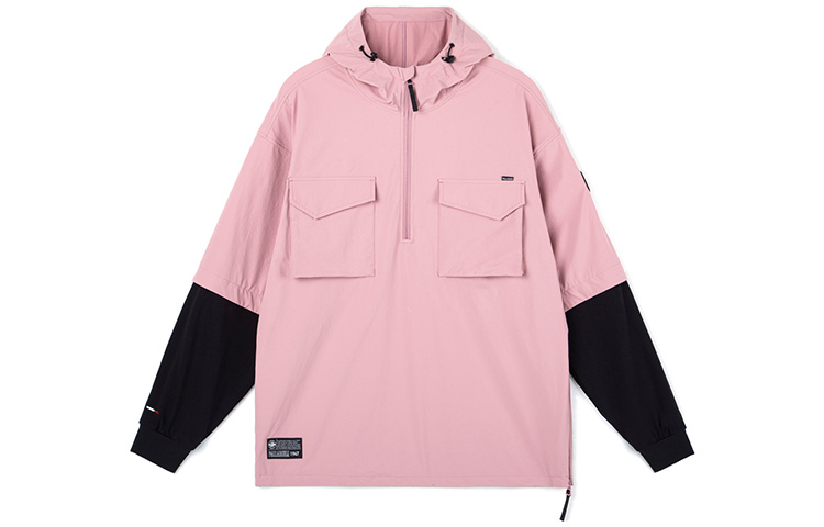 PALLADIUM Two-Piece Windbreaker Hoodie Jacket Pink Unisex Style 175873-619