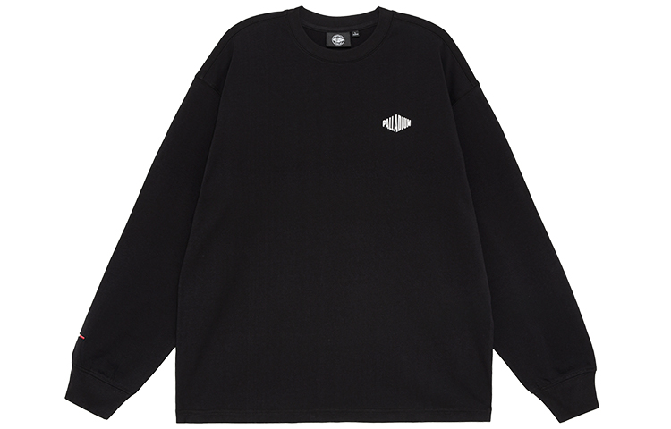 PALLADIUM Unisex Black Crewneck Logo Graphic Print Long Sleeve Sweatshirt 177419-008