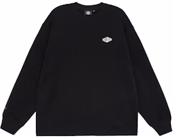 PALLADIUM Unisex Black Crewneck Logo Graphic Print Long Sleeve Sweatshirt 177419-008 PALLADIUM Unisex Black Crewneck Logo Graphic Print Long Sleeve Sweatshirt 177419-008