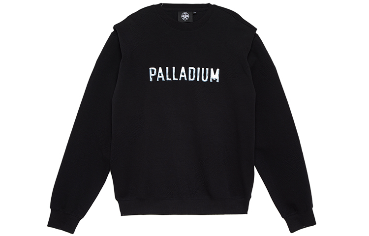 PALLADIUM Unisex Black Pullover Crewneck Sweatshirt Long Sleeve 177373-008