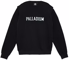 PALLADIUM Unisex Black Pullover Crewneck Sweatshirt Long Sleeve 177373-008 PALLADIUM Unisex Black Pullover Crewneck Sweatshirt Long Sleeve 177373-008