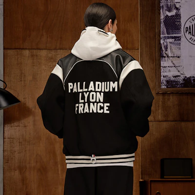 Palladium 男女休閒寬鬆款字母印花棒球外套 - 鉛黑色 1010593 Sizing Palladium 男女休閒寬鬆款字母印花棒球外套 - 鉛黑色 1010593