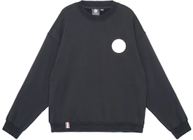 PALLADIUM Vintage Black Logo Crewneck Sweatshirt for Men 107778-048 PALLADIUM Vintage Black Logo Crewneck Sweatshirt for Men 107778-048