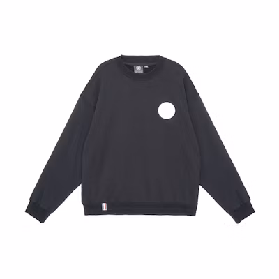 PALLADIUM Vintage Black Logo Crewneck Sweatshirt for Men 107778-048
