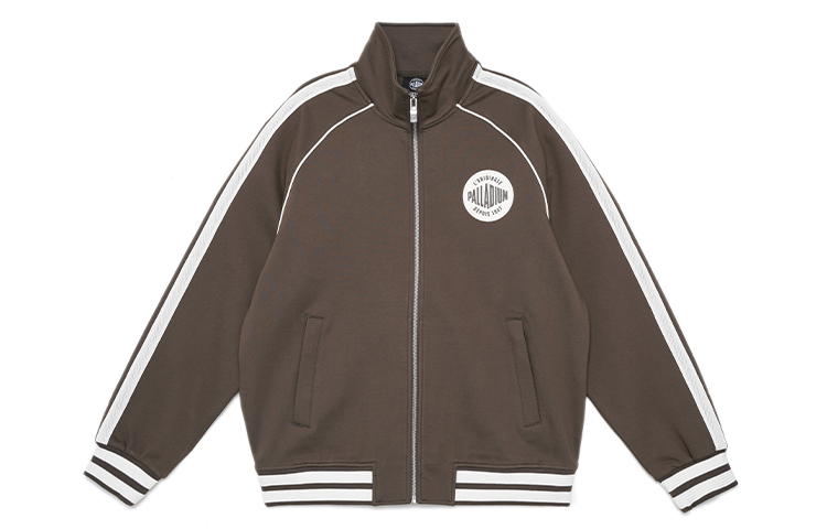 PALLADIUM Vintage Logo Iris Track Jacket with Stripes and Stand Collar 108915