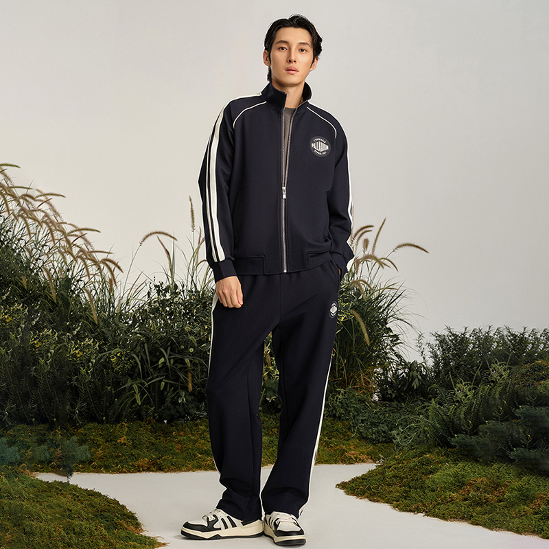 Details for PALLADIUM 復古徽標條紋立領運動外套 108915