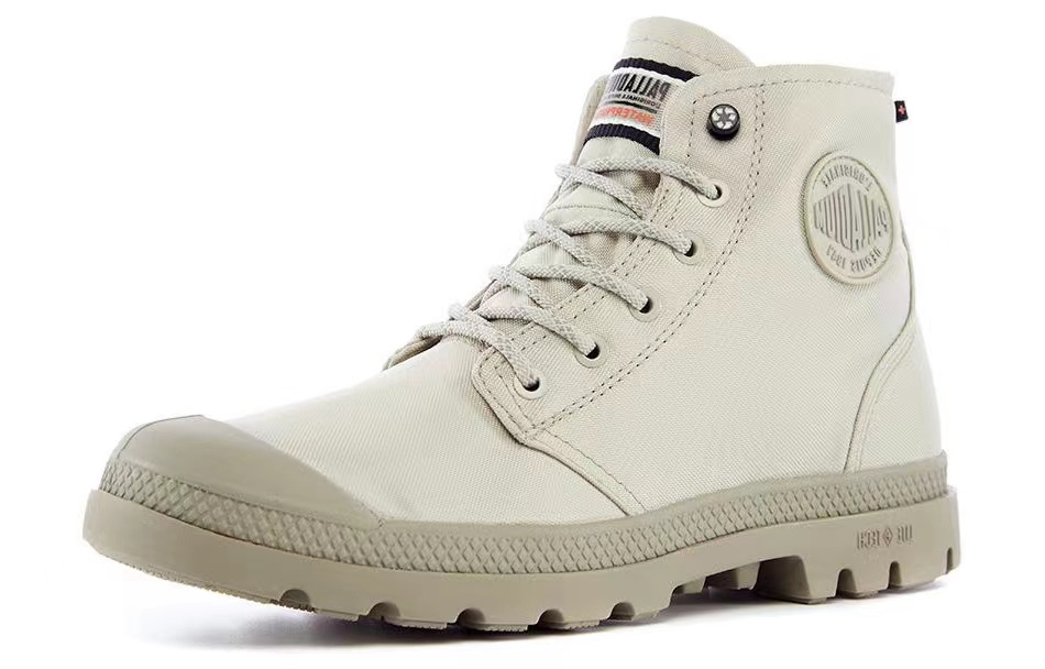 Palladium Waterproof Mid-Top Canvas 'Beige'