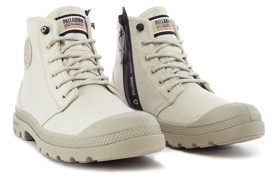 Palladium Waterproof Mid-Top Canvas 'Beige' 圖 4