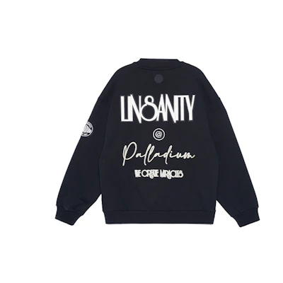 PALLADIUM Jeremy Lin Retro Oversized Long Sleeve Pullover Sweatshirt Unisex 109345