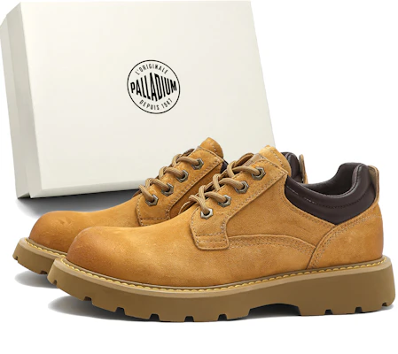 Palladium Yellow Leather Derby Boots - Stylish, Warm, Durable & Breathable 74938-皮鞋 Buy Palladium Yellow Leather Derby Boots - Stylish, Warm, Durable & Breathable 74938-皮鞋