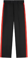 Palm Angels Black Color-Block Striped Relaxed Fit Track Pants. PMCG008T23FAB0011025 Palm Angels Black Color-Block Striped Relaxed Fit Track Pants. PMCG008T23FAB0011025