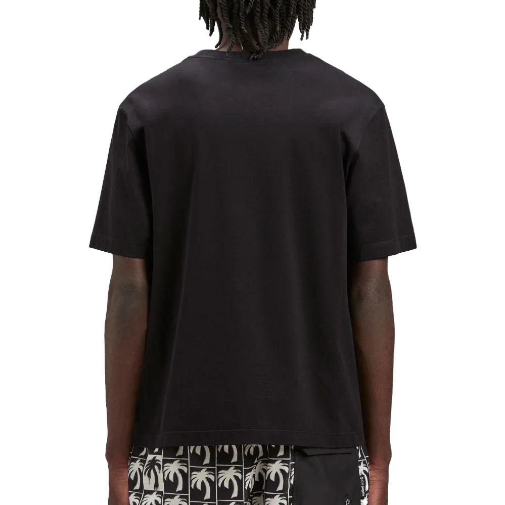 PALM ANGELS  Black Crewneck Letter Print T-Shirt. 23APMAA089F23JER0021-001 圖 5