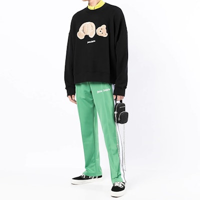 パームエンジェルス ブラック デカピテッド ベア グラフィック プリント スウェットシャツ PMBA026C99FLE0021060 Details for パームエンジェルス ブラック デカピテッド ベア グラフィック プリント スウェットシャツ PMBA026C99FLE0021060