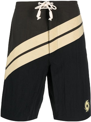 PALM ANGELS 黑色斜纹印花泳裤. PMFD003S23FAB0018403 Order PALM ANGELS 黑色斜纹印花泳裤. PMFD003S23FAB0018403