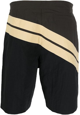 PALM ANGELS 黑色斜纹印花泳裤. PMFD003S23FAB0018403 Lookbook PALM ANGELS 黑色斜纹印花泳裤. PMFD003S23FAB0018403