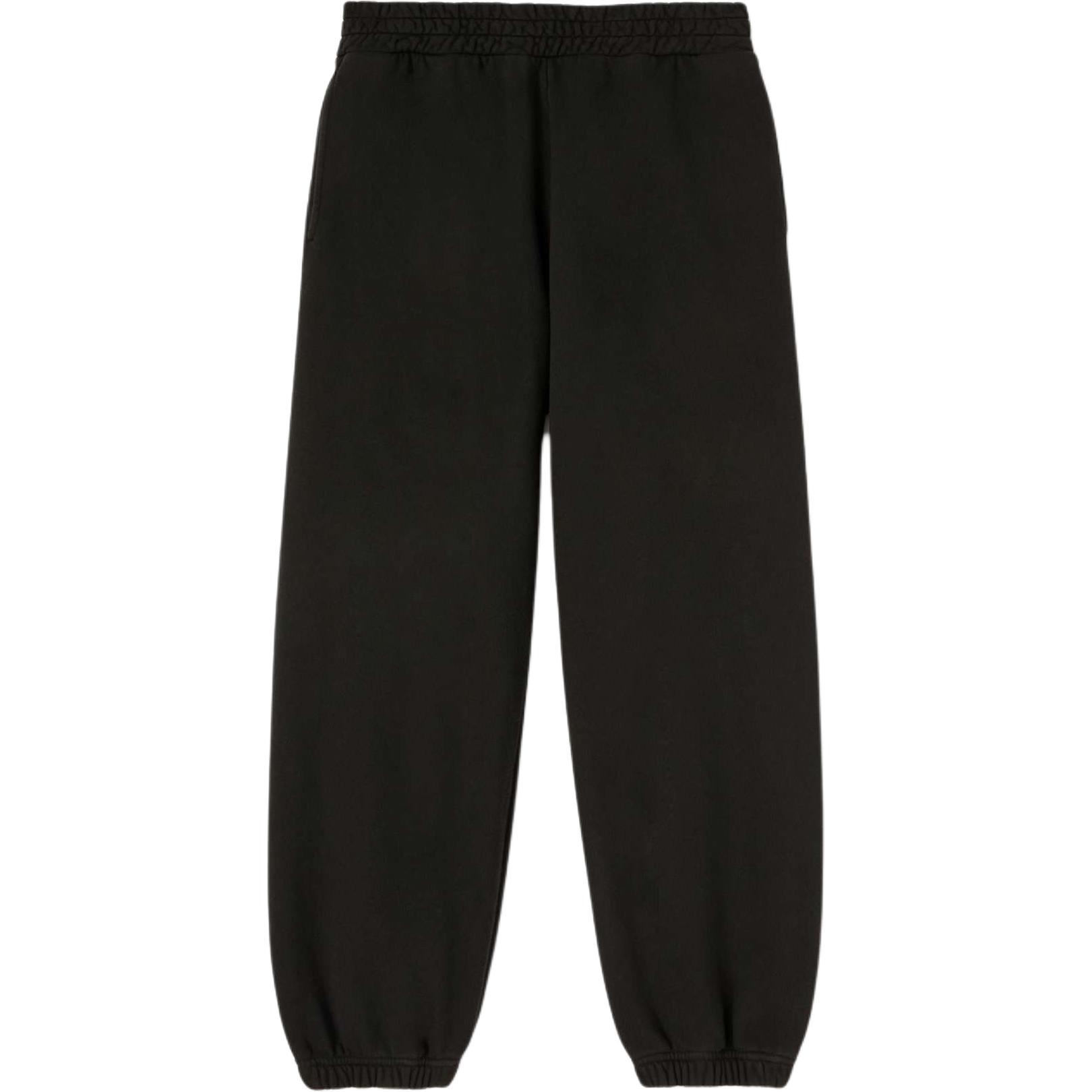 Order Palm Angels  Black Elastic Waistband Casual Pants with Collegiate Print PMCH013F24FLE0011026