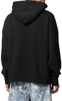 Shop PALM ANGELS Sudadera Negra con Gráfico de Letras Botánicas. PMBB058S21FLE0041001