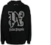 Order Palm Angels Hoodie Hitam dengan Desain Letter Print Pullover. PMBB126E23FLE0011003