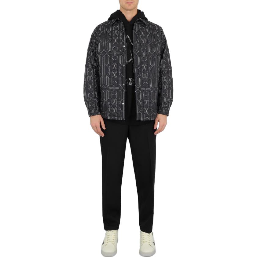 Shop Palm Angels Hoodie Hitam dengan Desain Letter Print Pullover. PMBB126E23FLE0011003