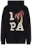 Lookbook Palm Angels Hoodie Hitam Letter Print Pullover PMBB126F23FLE0021025